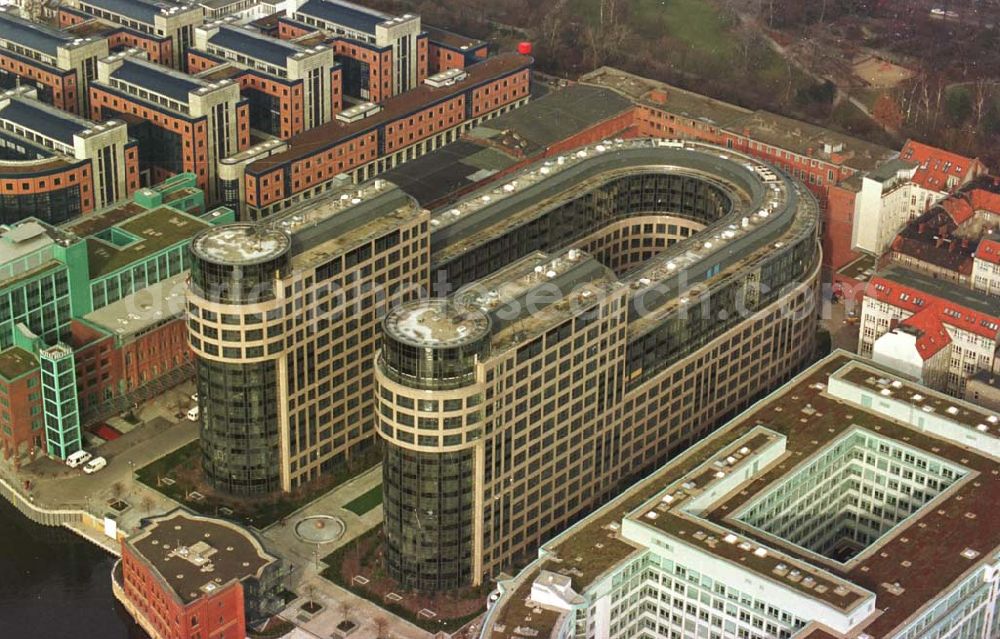 Berlin from the bird's eye view: 14.02.95 Spreebogen-Bürokomplex in Moabit