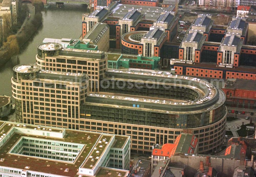 Berlin from above - 14.02.95 Spreebogen-Bürokomplex in Moabit