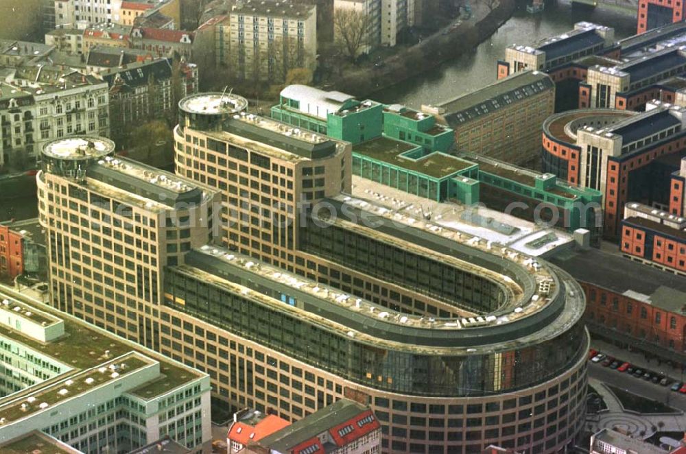 Berlin from the bird's eye view: 14.02.95 Spreebogen-Bürokomplex in Moabit