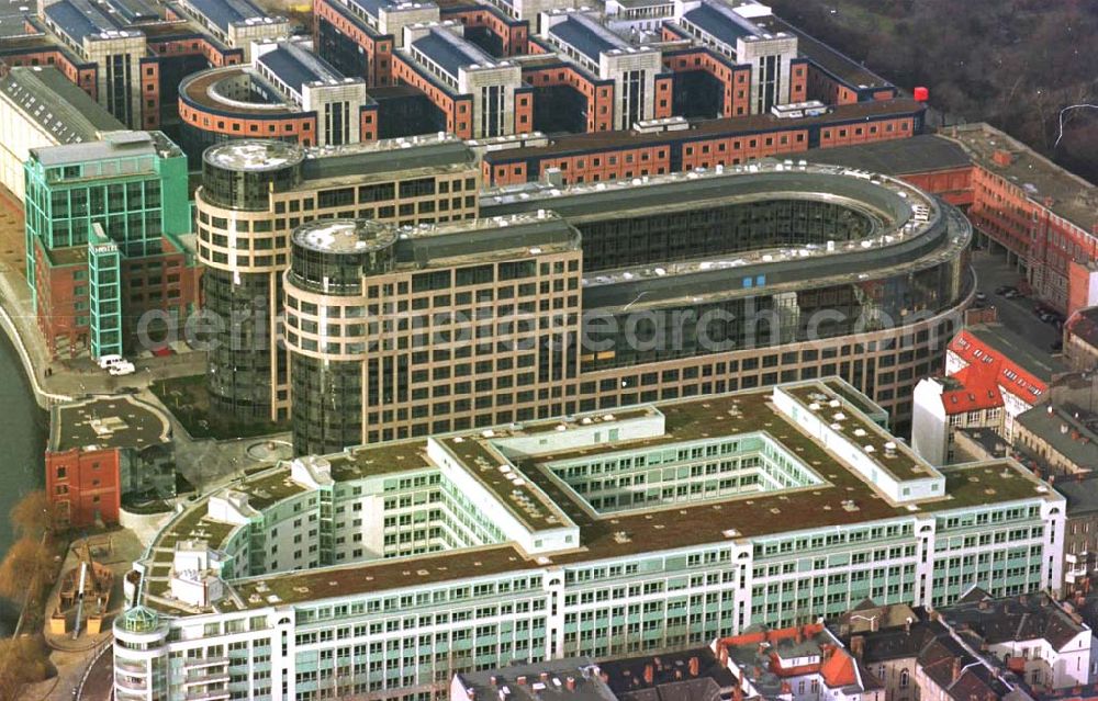 Berlin from the bird's eye view: 14.02.95 Spreebogen-Bürokomplex in Moabit