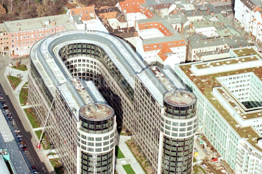 Berlin from the bird's eye view: 14.02.95 Spreebogen-Bürokomplex in Moabit