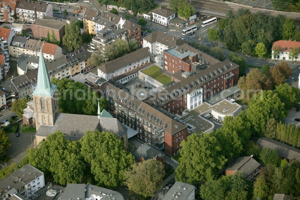 Aerial photograph Bochum - View of the hospital St. Elisabeth in Bochum in the state North Rhine-Westphalia