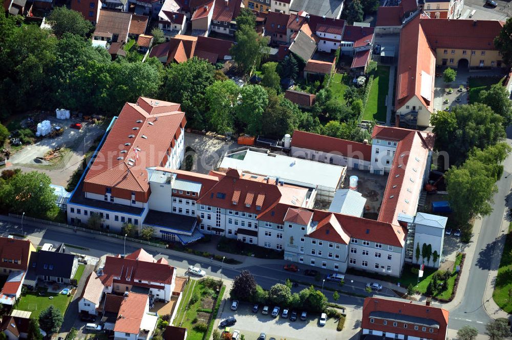 Leinefelde-Worbis from the bird's eye view: Das St. Elisabeth Krankenhaus in Worbis in Thüringen. Die Klinik gehört zum Klinikum Eichsfeld. The St. Elisabeth hospital in Thuringa.