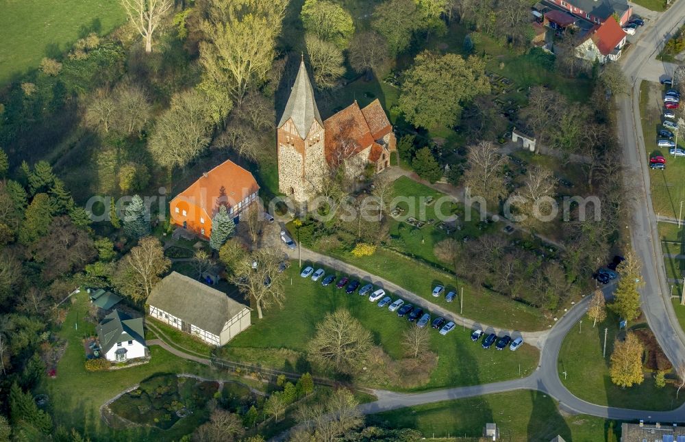 Aerial image Dargun - St. John's Church in Levin Dargun in Mecklenburg - Western Pomerania