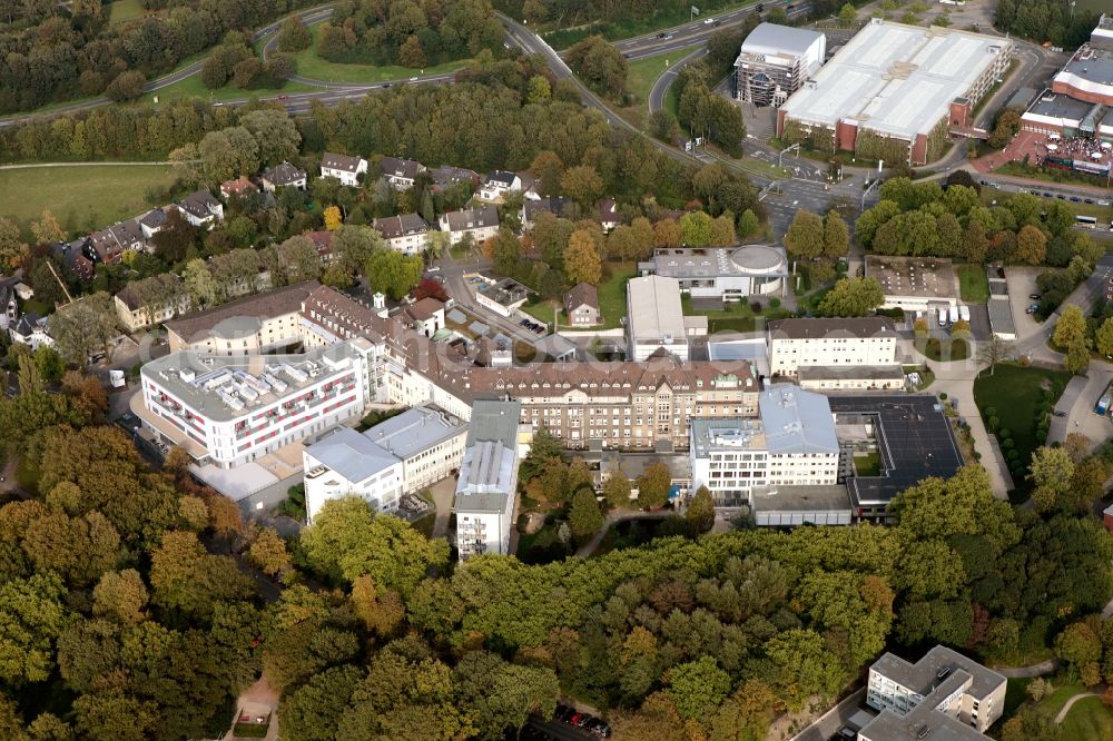 Bochum from above - View of the hospital St. Josef in Bochum in the state North Rhine-Westphalia