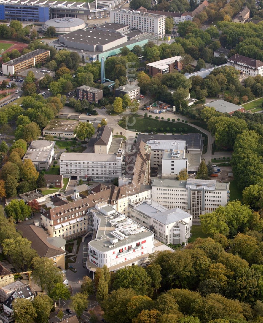 Bochum from the bird's eye view: View of the hospital St. Josef in Bochum in the state North Rhine-Westphalia