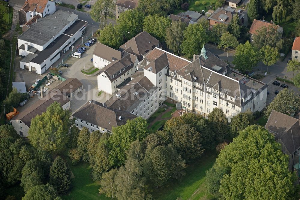 Aerial image Bochum - View of the hospital St. Maria Hilf in Bochum in the state North Rhine-Westphalia