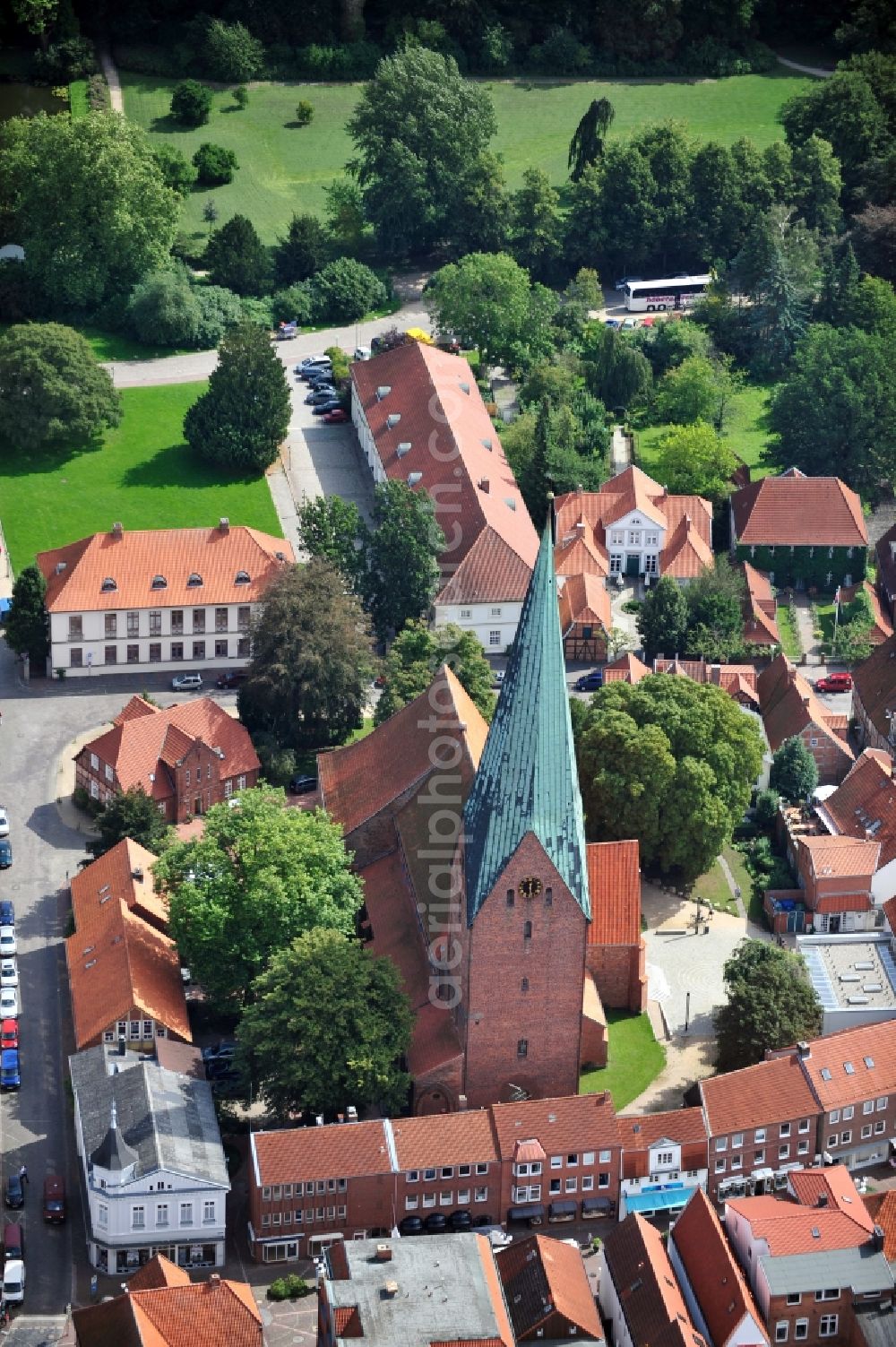 Eutin from above - View of St.-Michaelis church Eutin in Schleswig-Holstein