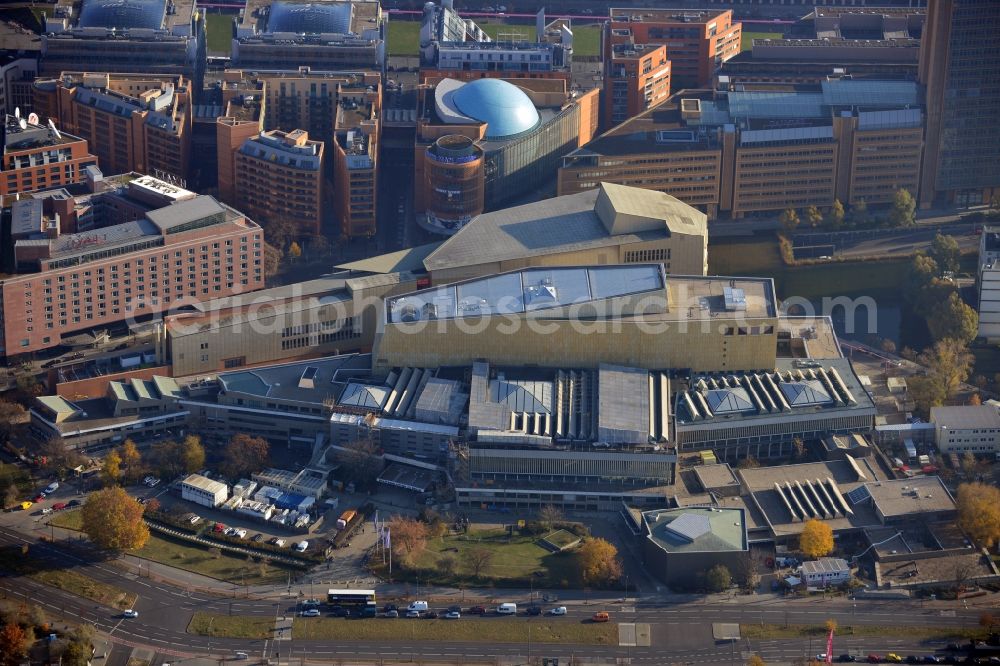 Berlin OT Tiergarten from above - View of the National Library Berlin and the Theatre am Potsdamer Platz