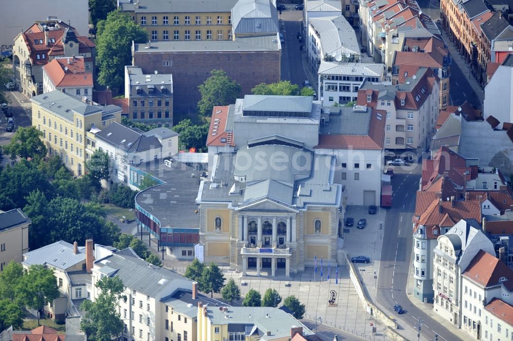 Halle Saale from the bird's eye view: The State Theatre and Opera House Halle (Saale)