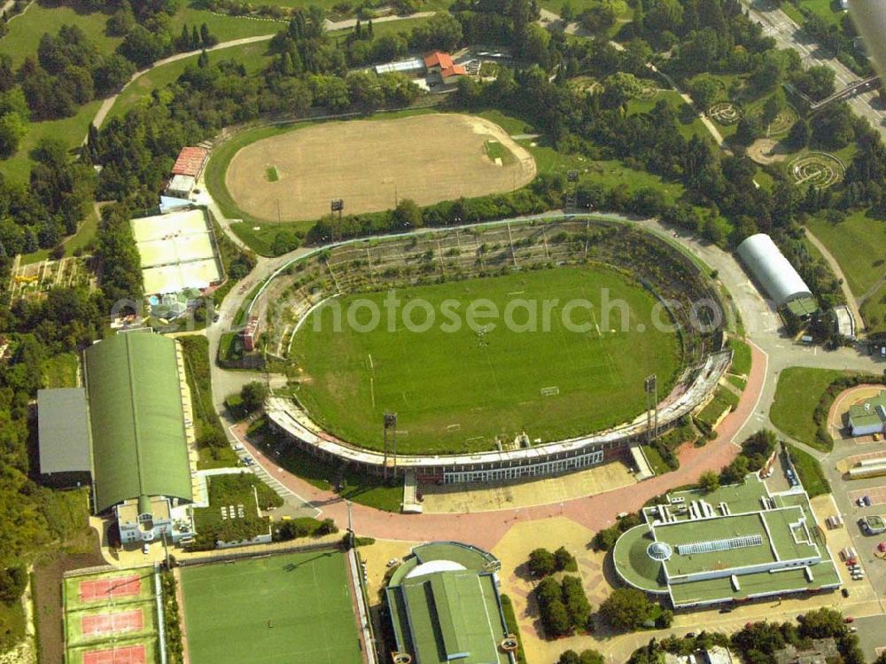 Brno (Brünn) from the bird's eye view: Blick auf das alte Stadion von Brno (auch Brünn genannt).