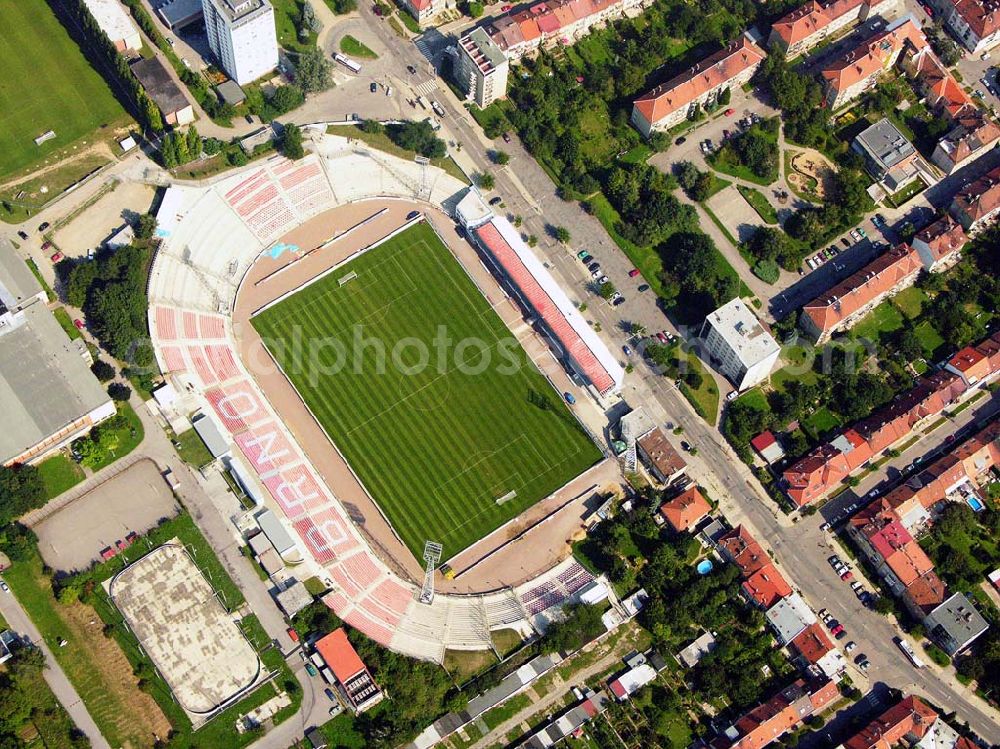 Aerial photograph Brno / Brünn - Blick auf das neue Stadion von Brno (auch Brünn genannt).