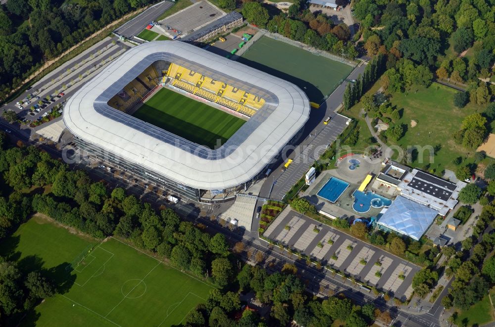 Aerial photograph Dresden - View of the stadium in Dresden in the state Saxony