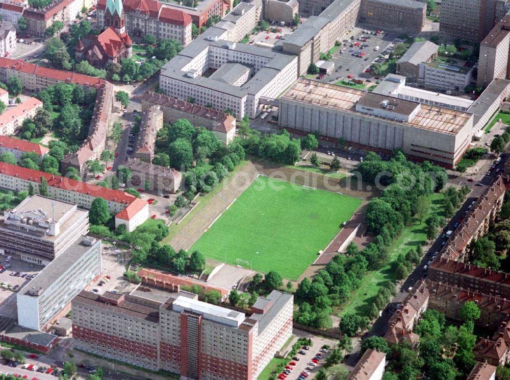 Berlin - Adlershof from above - Stadion an der Ruschestraße in Berlin - Lichtenberg BERLIN 16.Mai 2002