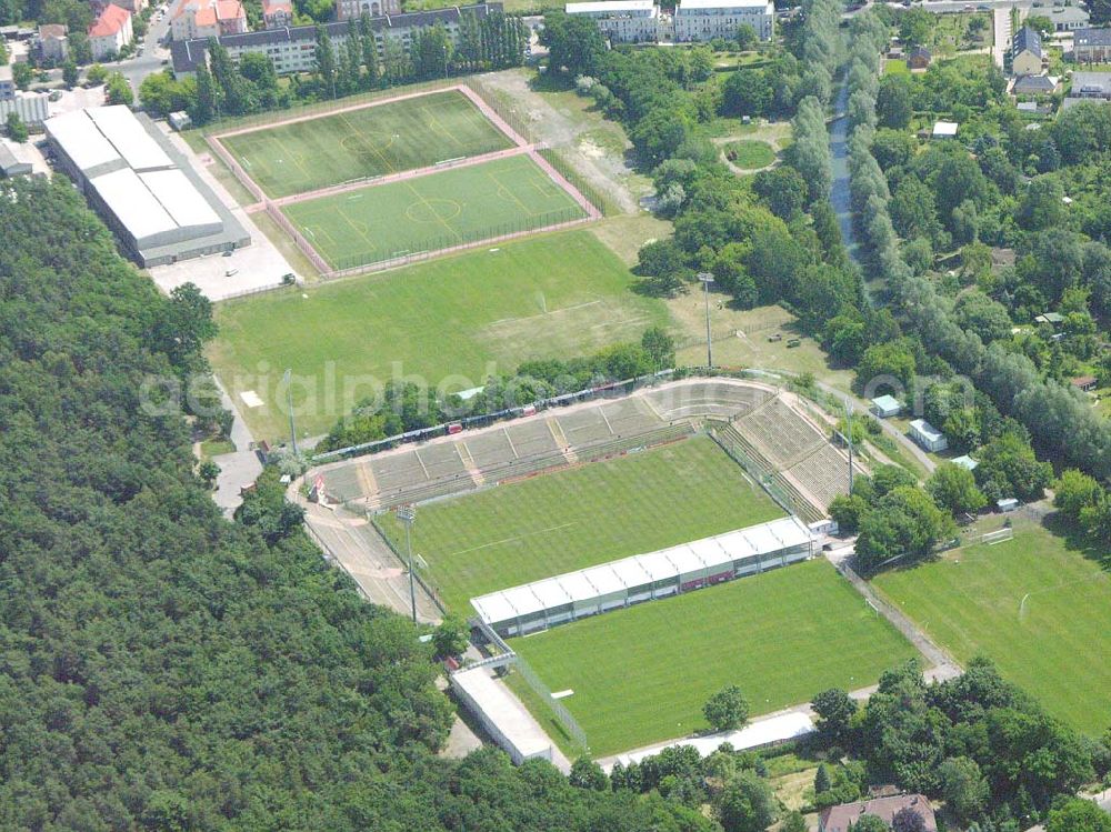 Aerial image Berlin - Köpenick - Stadion an der Wuhlheide - Sitz des 1. FC UNION in Berlin - Köpenick.