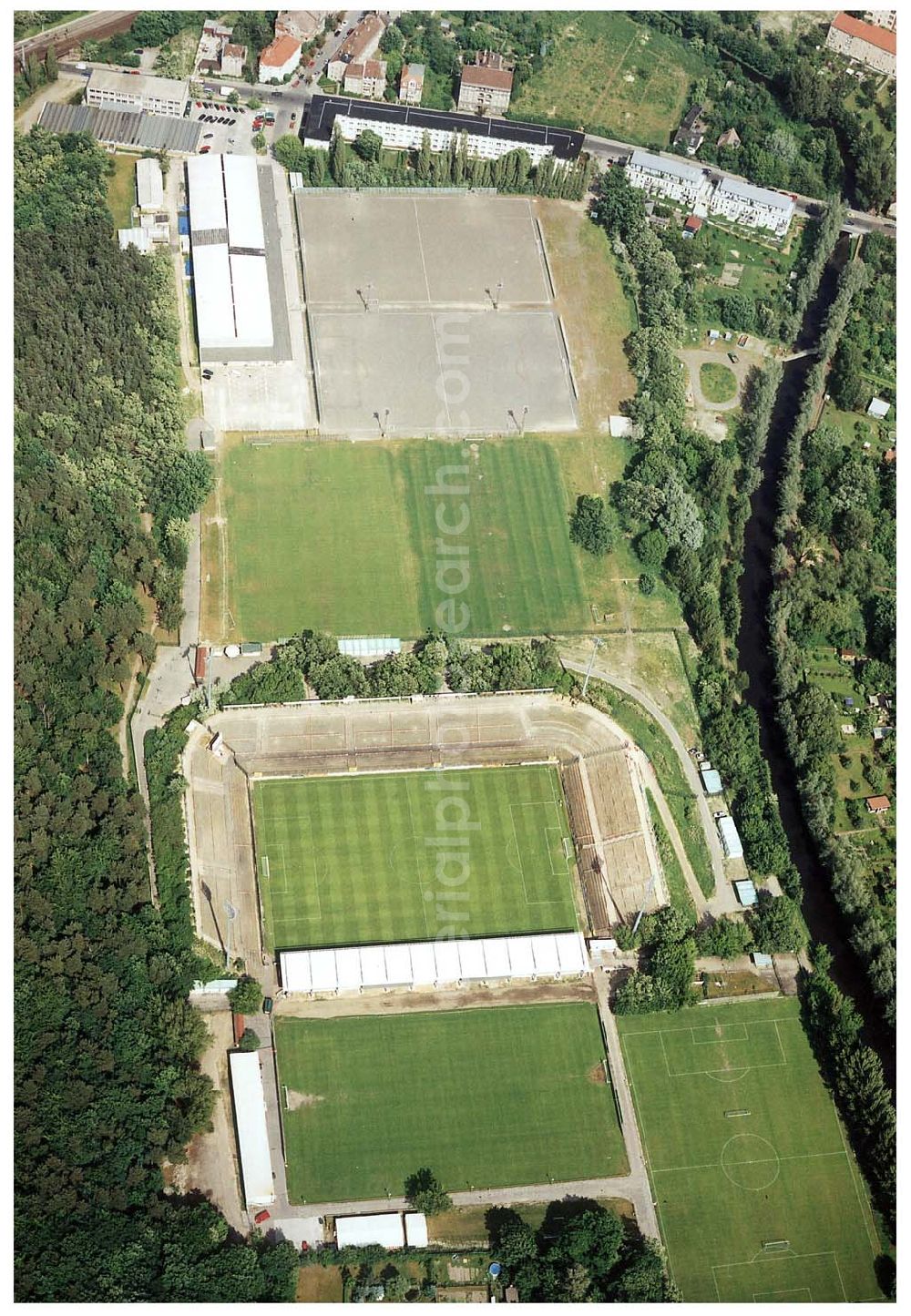 Aerial photograph Berlin - Köpenick - Stadion an der Wuhlheide - Sitz des 1. FC UNION in Berlin - Köpenick.