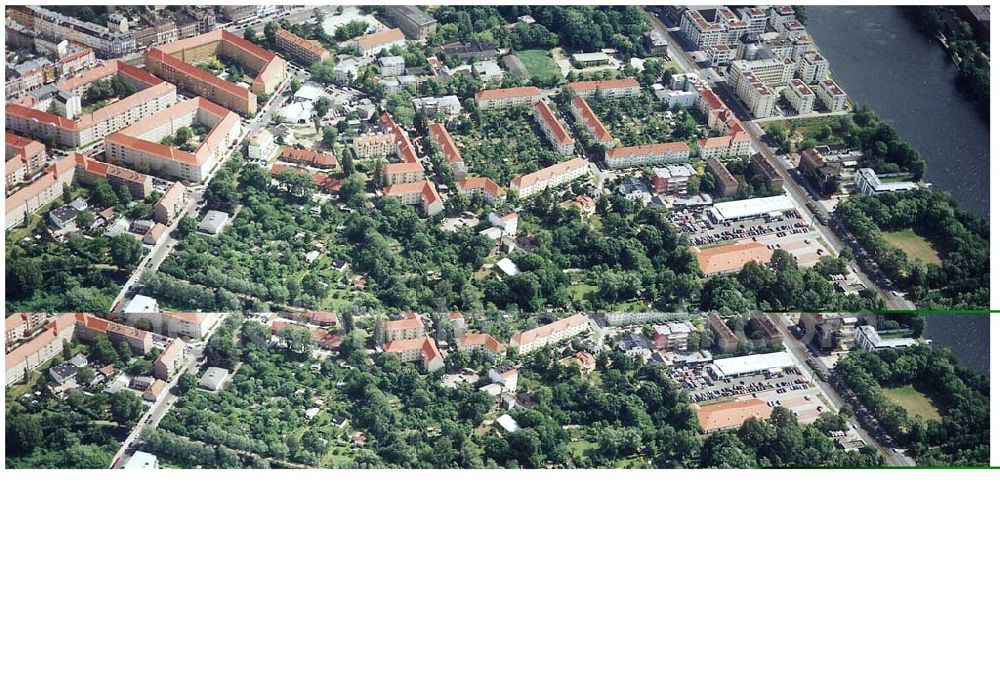 Aerial image Berlin - Köpenick - Stadion an der Wuhlheide - Sitz des 1. FC UNION in Berlin - Köpenick.