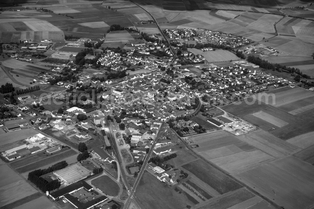 Aerial image Hofheim in Unterfranken - Village - View of the district Hassberge belonging municipality in Hofheim in Unterfranken in the state Bavaria