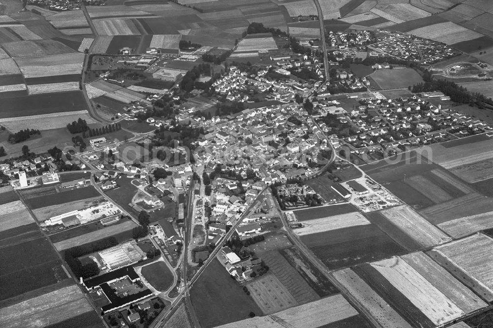 Aerial image Hofheim in Unterfranken - Village - View of the district Hassberge belonging municipality in Hofheim in Unterfranken in the state Bavaria