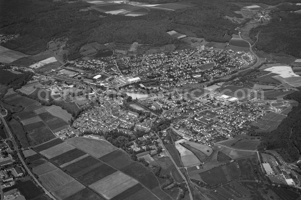 Ebern from the bird's eye view: Village - View of the district Hassberge belonging municipality in Ebern in the state Bavaria