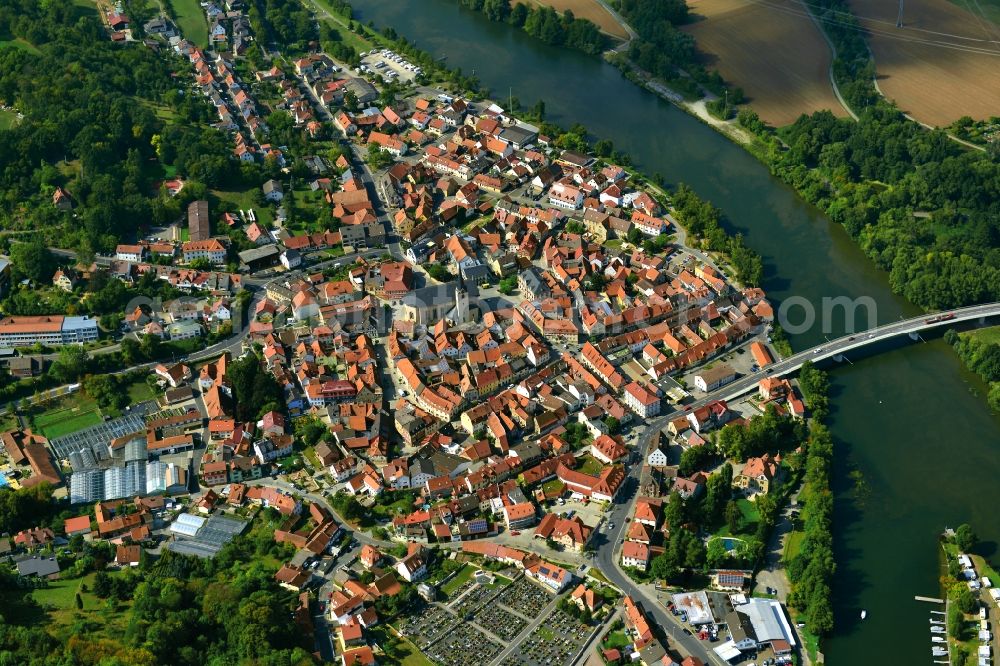 Aerial image Eltmann - Village - View of the district Hassberge belonging municipality in Eltmann in the state Bavaria