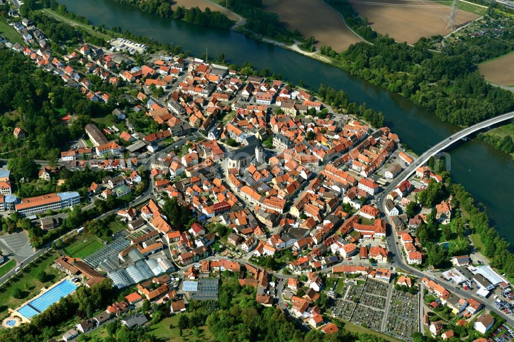 Aerial photograph Eltmann - Village - View of the district Hassberge belonging municipality in Eltmann in the state Bavaria