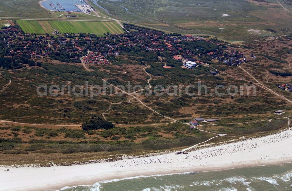 Borkum from above - View of the city Borkum of the East Frisian island Borkum in the state Lower Saxony