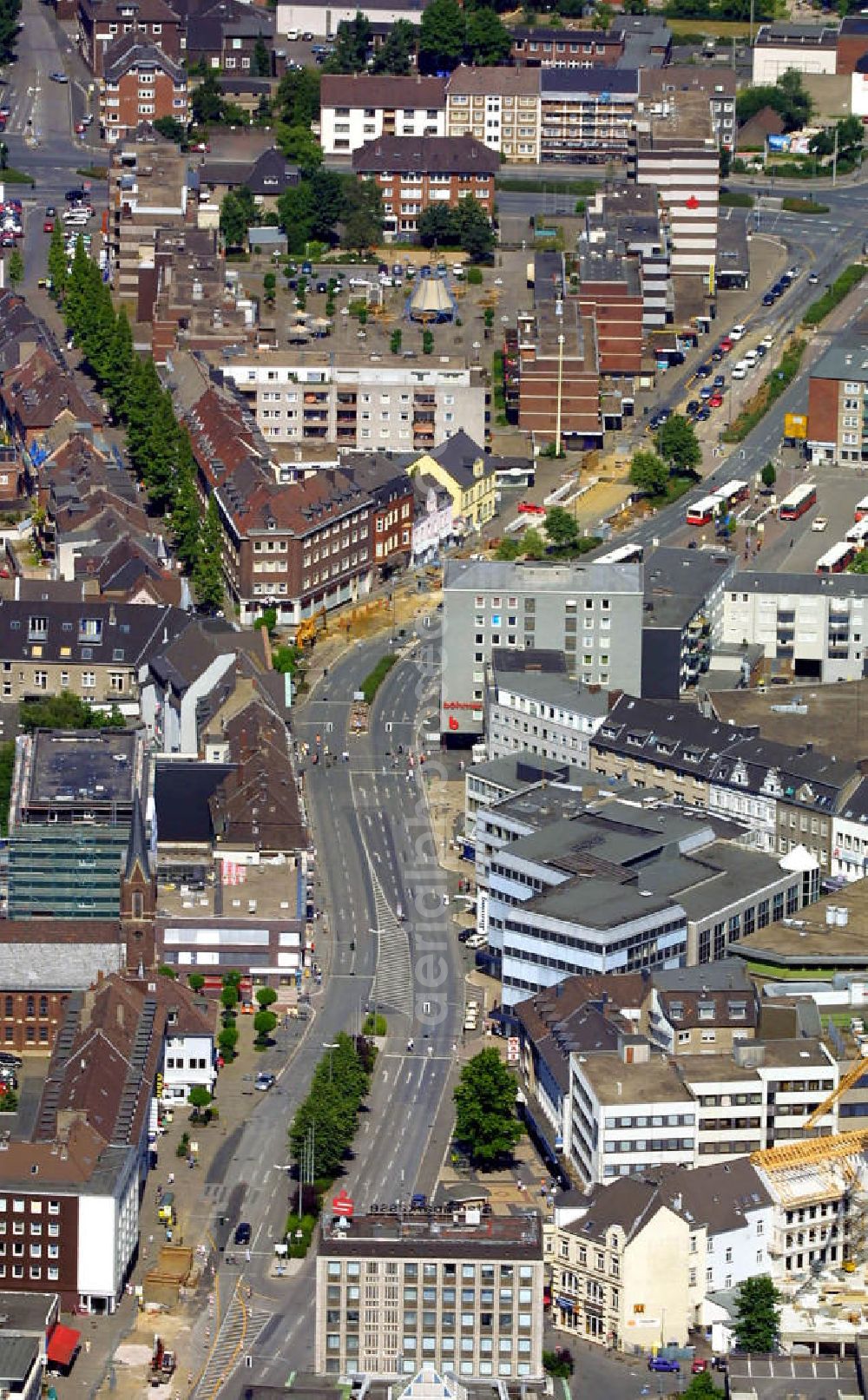 Aerial image Bottrop - Stadtansicht von Bottrop.