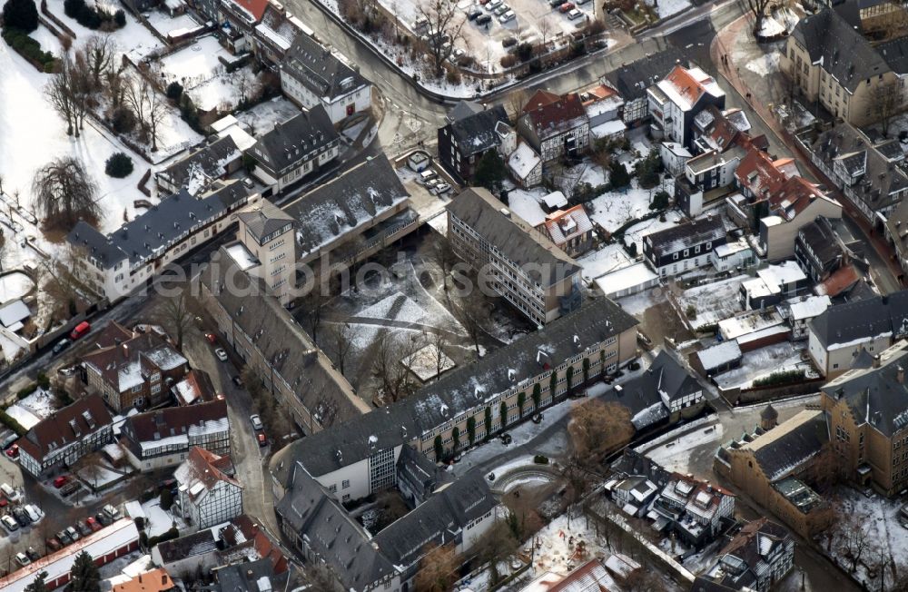 Aerial photograph Goslar - View of the City Museum and the secondary school