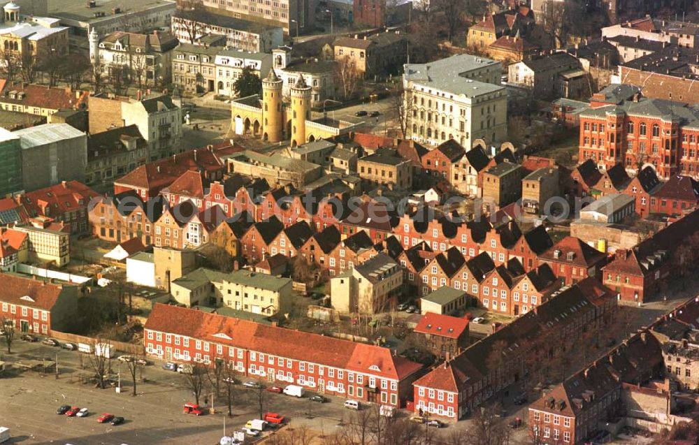 Potsdam from above - 06.03.95 Stadt Potsdam, Holländerviertel