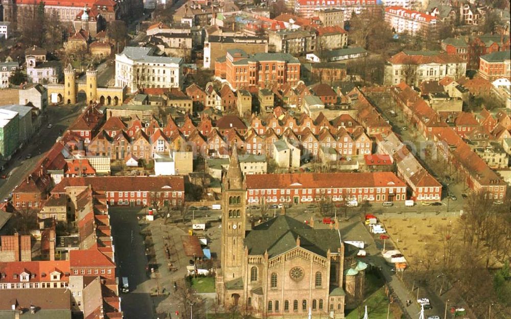 Potsdam from above - 06.03.95 Stadt Potsdam, Holländerviertel