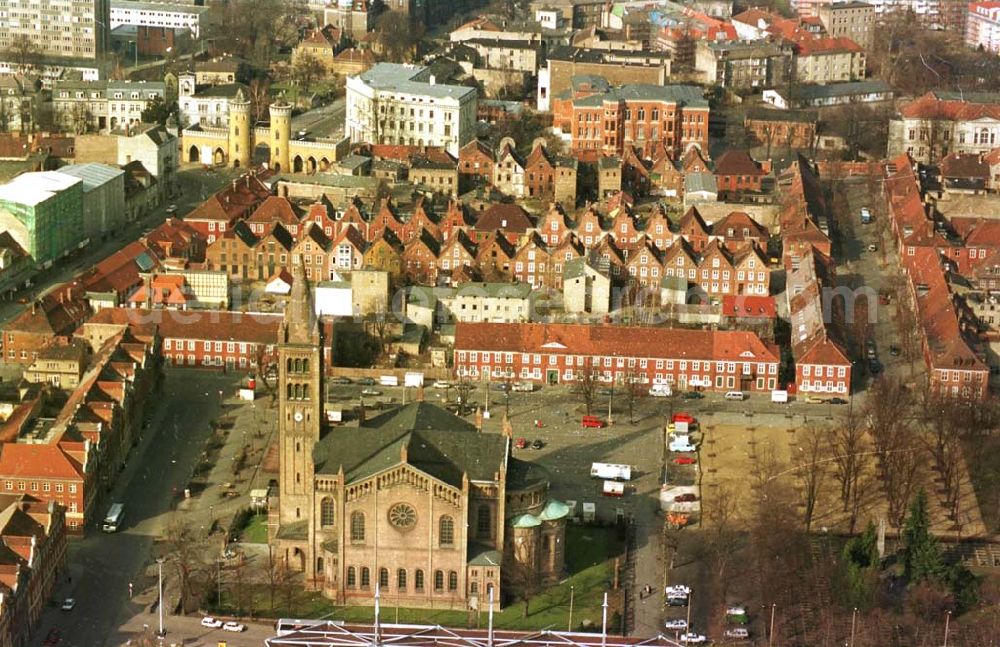 Potsdam from the bird's eye view: 06.03.95 Stadt Potsdam, Holländerviertel