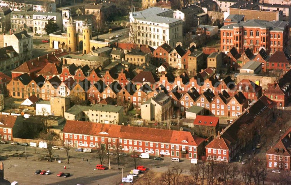 Potsdam from above - 06.03.95 Stadt Potsdam, Holländerviertel