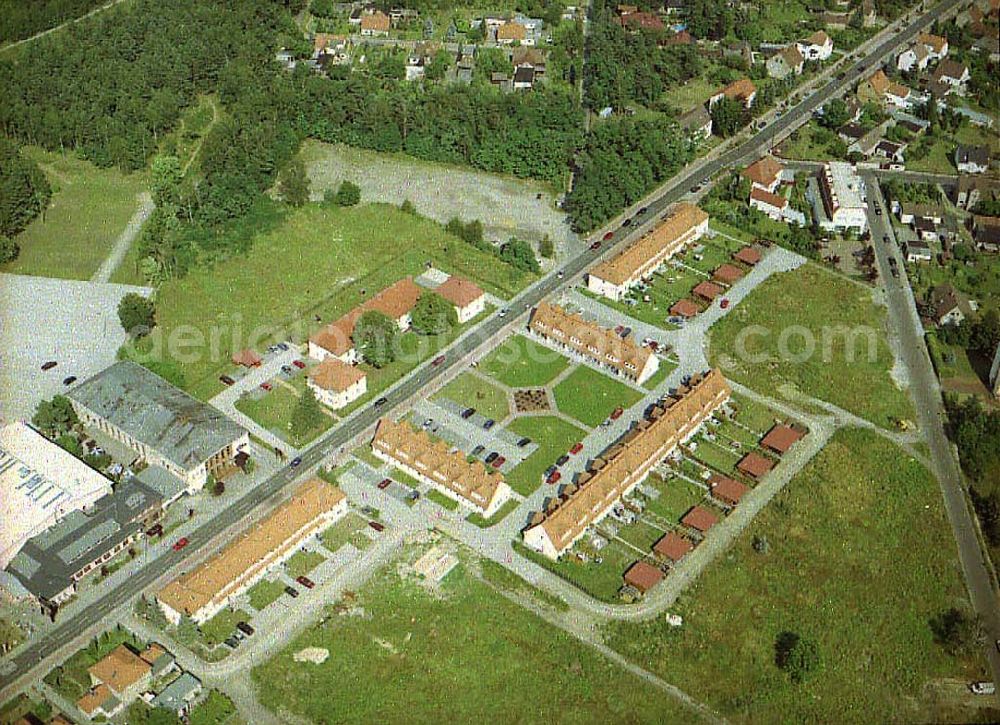 Aerial photograph Schwarzheide / Brandenburg - Stadtanischt von Schwarzheide