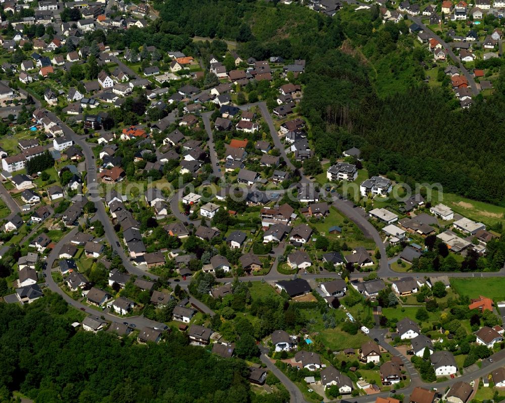 Wissen from the bird's eye view: City view of Wissen in Rhineland-Palatinate