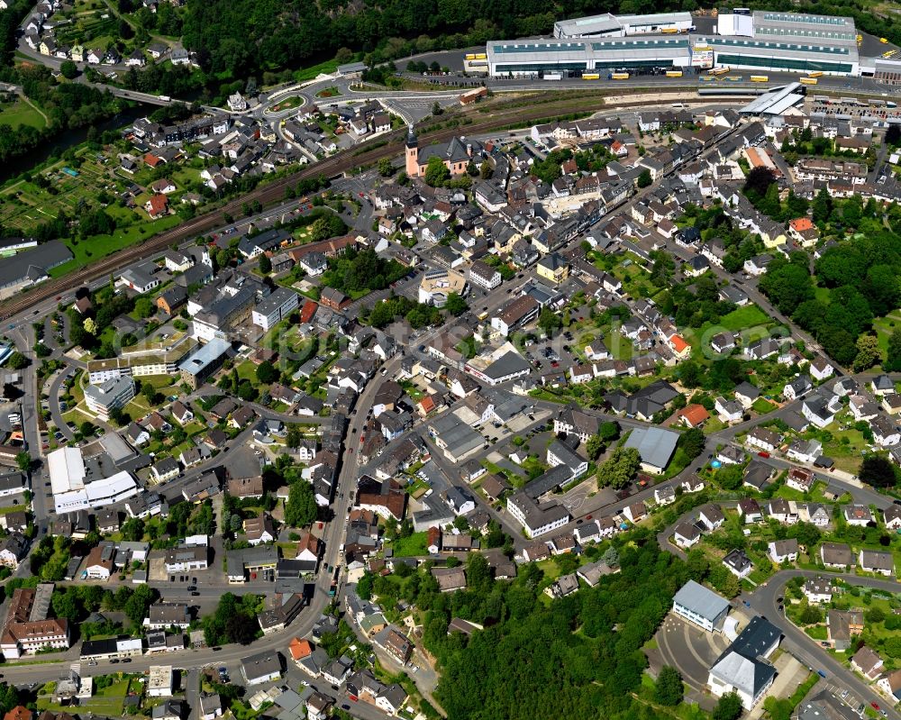 Wissen from above - City view of Wissen in Rhineland-Palatinate