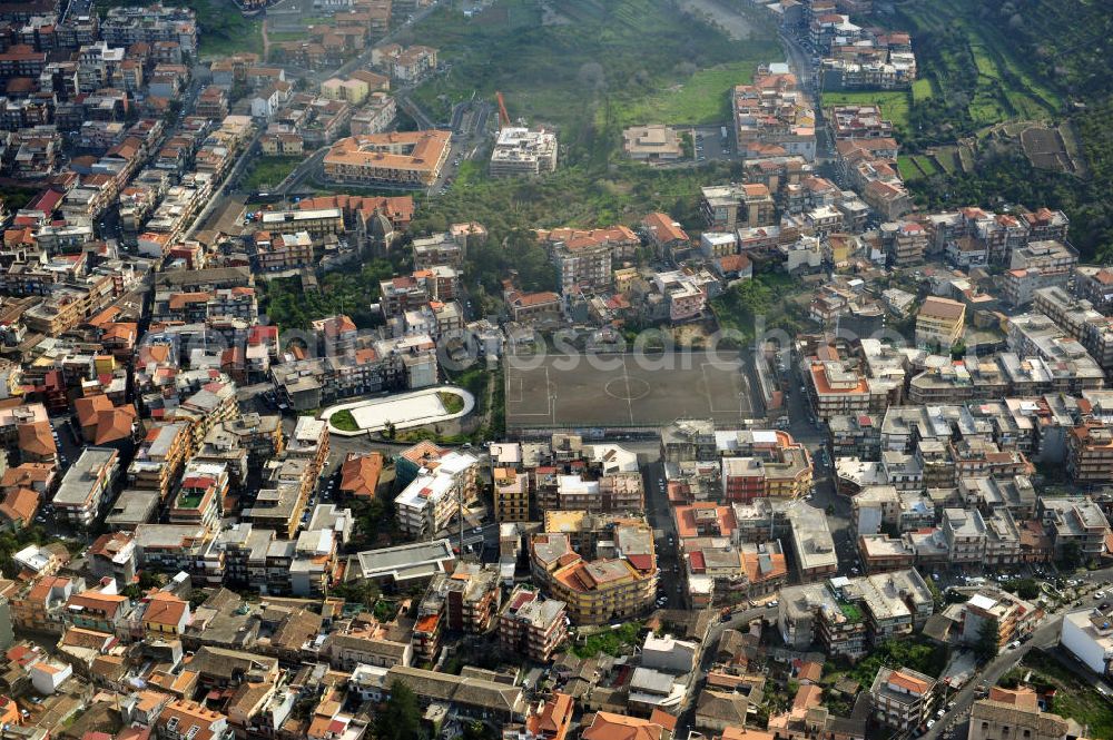 Aerial photograph Aci Catena - Sports facilities in Aci Catena on Sicily in Italien