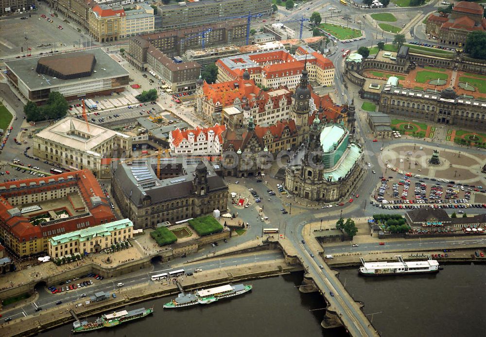 Aerial image Dresden - Old Town of Dresden