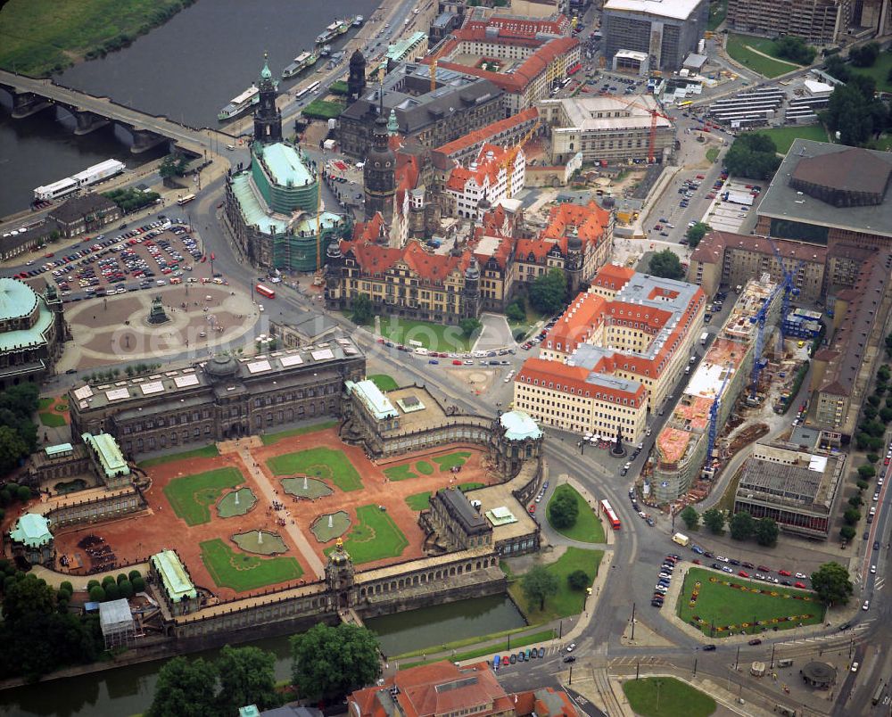 Dresden from above - Old Town of Dresden