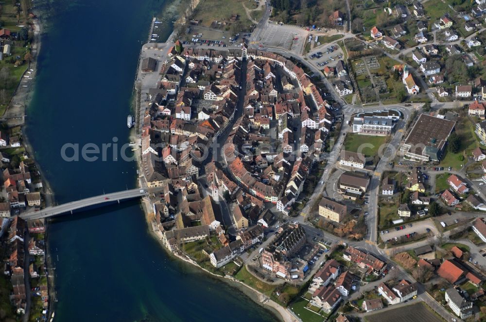 Aerial photograph Stein am Rhein - City view of the Old Town of Stein am Rhein in the canton of Schaffhausen in Switzerland