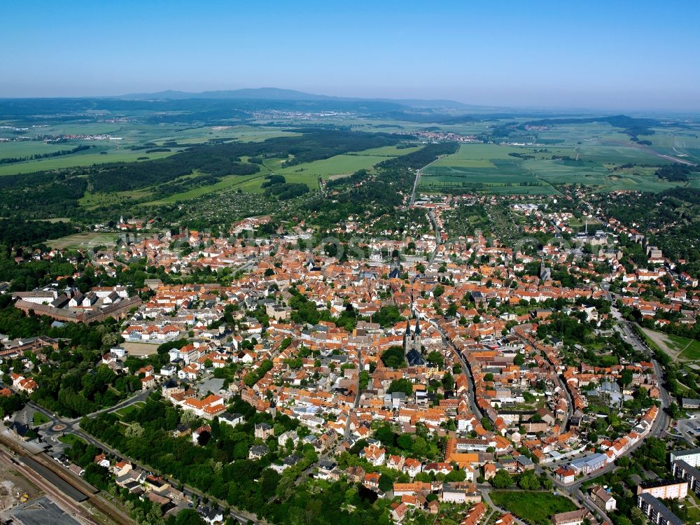 Quedlinburg from the bird's eye view: Quedlinburg in the state Saxony-Anhalt