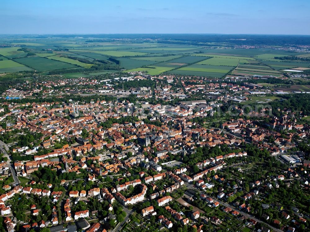 Aerial image Quedlinburg - Quedlinburg in the state Saxony-Anhalt