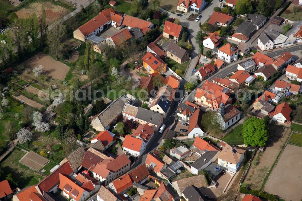 Aerial image Alzey OT Dautenheim - City - view of Alzey - Dautenheim in Rhineland-Palatinate