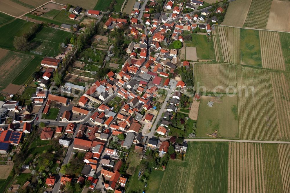 Alzey OT Dautenheim from above - City - view of Alzey - Dautenheim in Rhineland-Palatinate