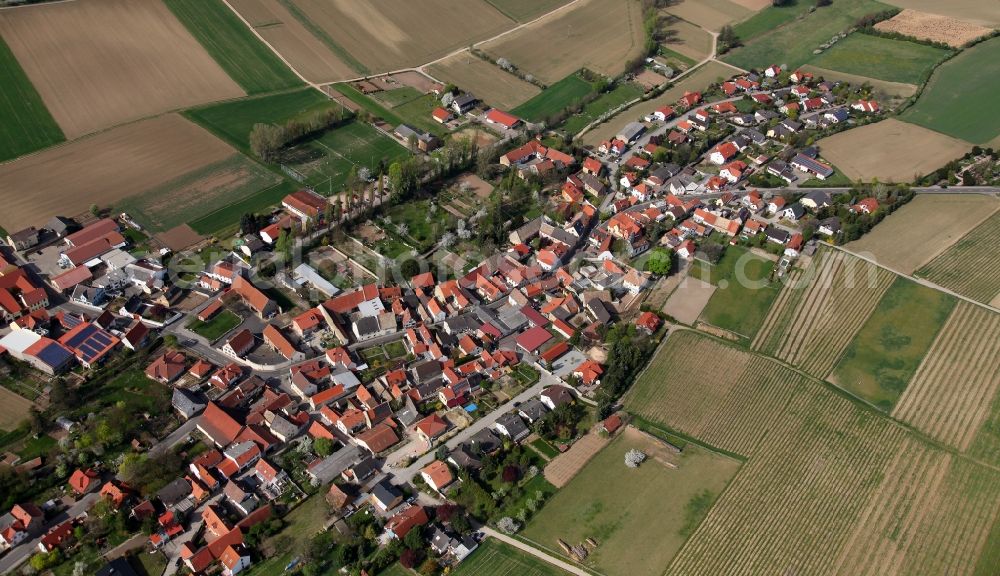 Alzey OT Dautenheim from the bird's eye view: City - view of Alzey - Dautenheim in Rhineland-Palatinate