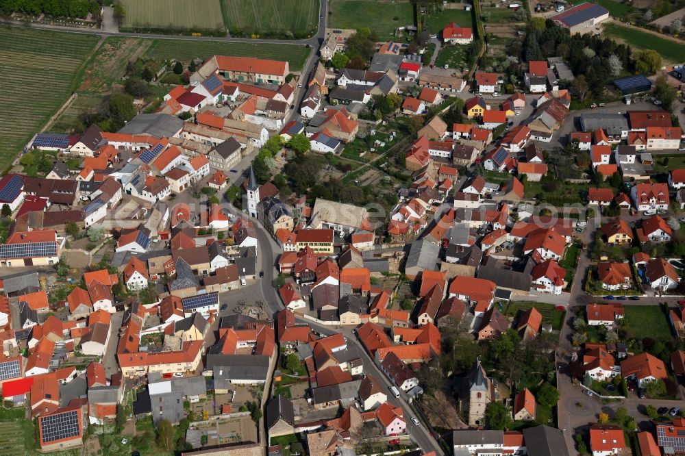 Alzey OT Heimersheim from above - City - view of Alzey - Heimersheim in Rhineland-Palatinate