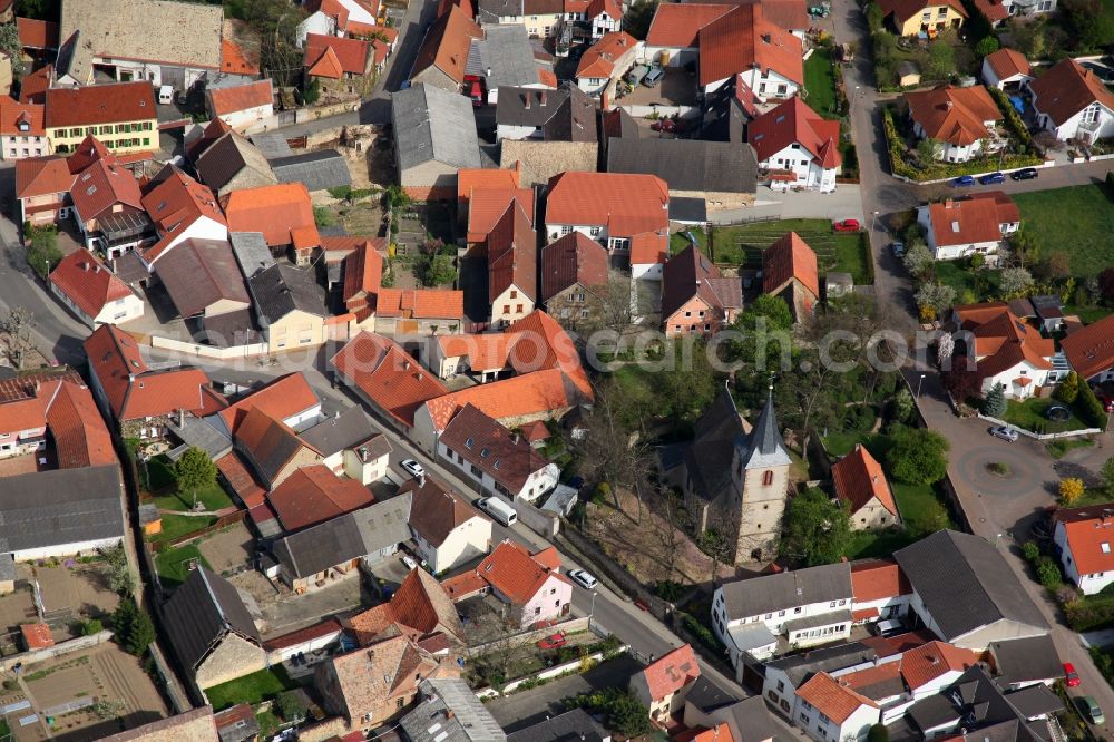 Aerial photograph Alzey OT Heimersheim - City - view of Alzey - Heimersheim in Rhineland-Palatinate