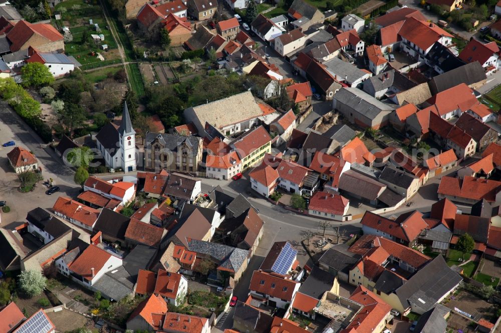 Alzey OT Heimersheim from above - City - view of Alzey - Heimersheim in Rhineland-Palatinate