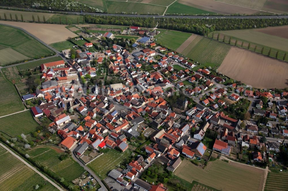 Alzey OT Heimersheim from above - City - view of Alzey - Heimersheim in Rhineland-Palatinate