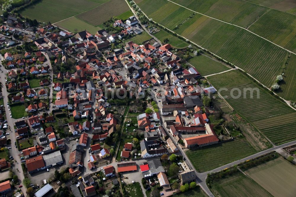 Alzey OT Heimersheim from above - City - view of Alzey - Heimersheim in Rhineland-Palatinate